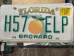 USA license plate Florida, Huis en Inrichting, Woonaccessoires | Tekstborden en Spreuken, Zo goed als nieuw, Verzenden