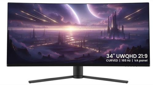 GAME HERO 34 pouces Ultrawide Curved Gaming Monitor Noir, Informatique & Logiciels, Moniteurs, HDMI, Gaming, Ultrawide, Enlèvement