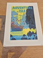 Disneyland affiche Adventureland piraat, Ophalen of Verzenden, Overige figuren, Zo goed als nieuw, Plaatje of Poster