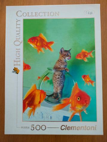 Puzzel Poes met vissen beschikbaar voor biedingen