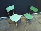 Vintage groene formica stoelen, Huis en Inrichting, Ophalen