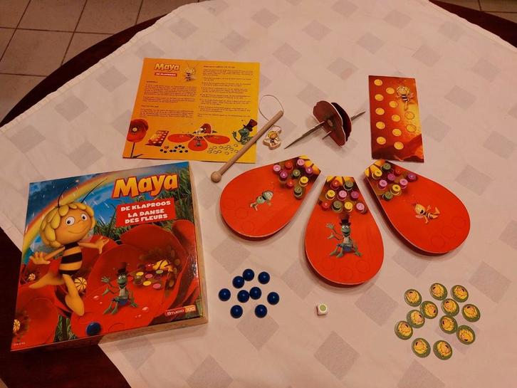 Maya de Bij (studio 100) gezelschapsspel, Hobby en Vrije tijd, Gezelschapsspellen | Bordspellen, Zo goed als nieuw, Ophalen