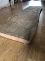 massief houten eiken blad / slab met schorstructuur, Enlèvement, Chêne