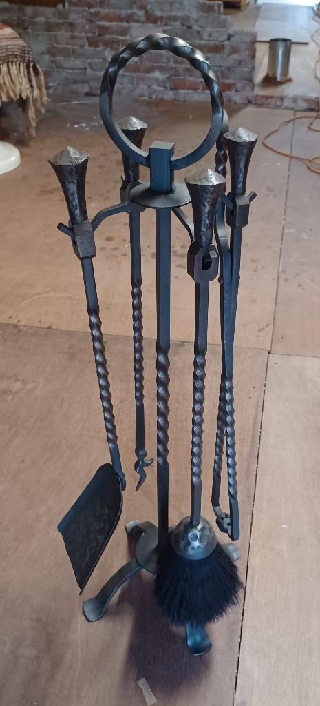 Open haard set, Antiquités & Art, Antiquités | Bronze & Cuivre, Enlèvement