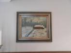 schilderij winterlandschap, Ophalen