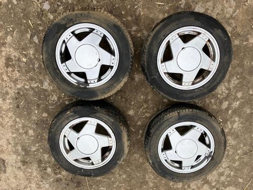 Renault R5 GT Turbo wielen met banden – Te koop als set, Auto-onderdelen, Banden en Velgen, Banden en Velgen, Zomerbanden, Gebruikt