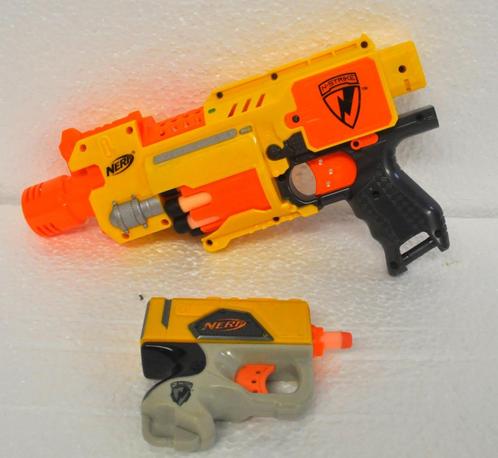 LOT Nerf N-strike : Barricade RV-10 & Mini Nerf + Cartouches, Kinderen en Baby's, Speelgoed | Buiten | Actiespeelgoed, Gebruikt