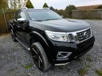 Nissan Navara 2.3 dCi 4WD TVA-BTW LED CAM360 ZONNEDAK, Auto's, Automaat, 4 cilinders, Zwart, Leder
