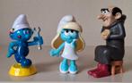 3 smurfenfiguren 2024 + gratis dubbele DVD Smurfen, Enlèvement ou Envoi, Comme neuf, Poupée, Figurine ou Peluche
