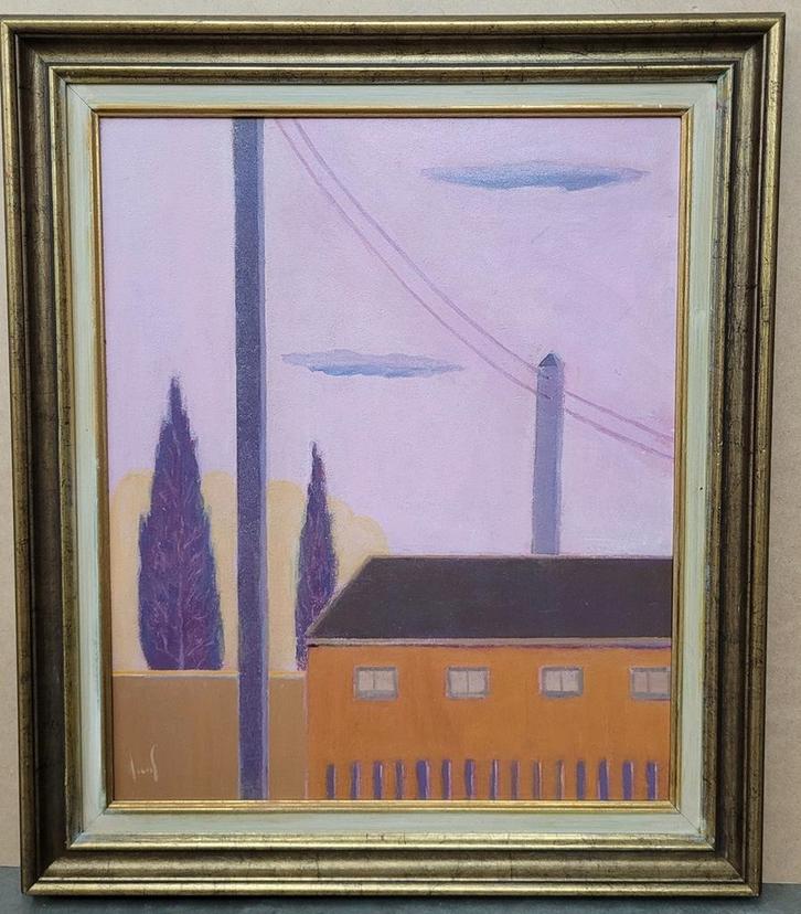 Robert ARENS,  hoogspanning, Antiek en Kunst, Kunst | Schilderijen | Klassiek, Ophalen of Verzenden
