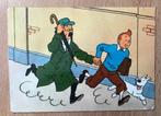 CARTE POSTALE ANCIENNE TINTIN + TOURNESOL 1967 YVON, Collections, Tintin, Image, Affiche ou Autocollant, Utilisé, Enlèvement ou Envoi