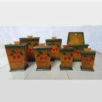 Franse houten voorraadbakjes, Ophalen of Verzenden