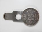 Eloi Pernet Franse zilveren muntsigarensnijder 5F 1870, Ophalen of Verzenden