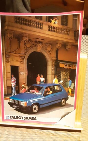 Talbot samba brochure, Enlèvement ou Envoi, Comme neuf