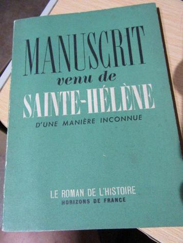 manuscrit venu de Sainte-Hélène d'une manière inconnue disponible aux enchères