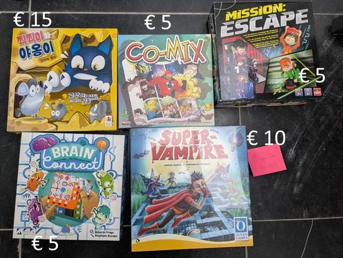 Verschillende bordspellen, Hobby en Vrije tijd, Gezelschapsspellen | Bordspellen, Zo goed als nieuw, Ophalen