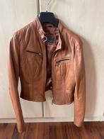 Cognac leren crop jasje maat XS of S, Ophalen, Zo goed als nieuw, Maat 34 (XS) of kleiner