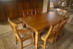 Grenen tafel en stoelen, 50 tot 100 cm, Grenenhout, 150 tot 200 cm, Gebruikt