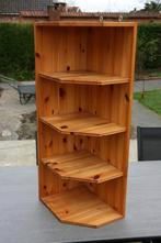 Grenen hoekkast/hoekrek met schabben, Antiek en Kunst, Ophalen