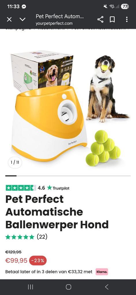Automatic ball launcher, Dieren en Toebehoren, Hondenspeelgoed, Nieuw, Ophalen