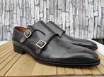 Othello Double Monk herenschoenen - Zwart grijs - Mt 42, Verzenden, Zwart, Othello, Gespschoenen