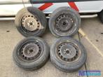 Fiat punto banden en stalen velgen set 4x98 14 inc, Auto-onderdelen, Banden en Velgen, Gebruikt, Band(en)