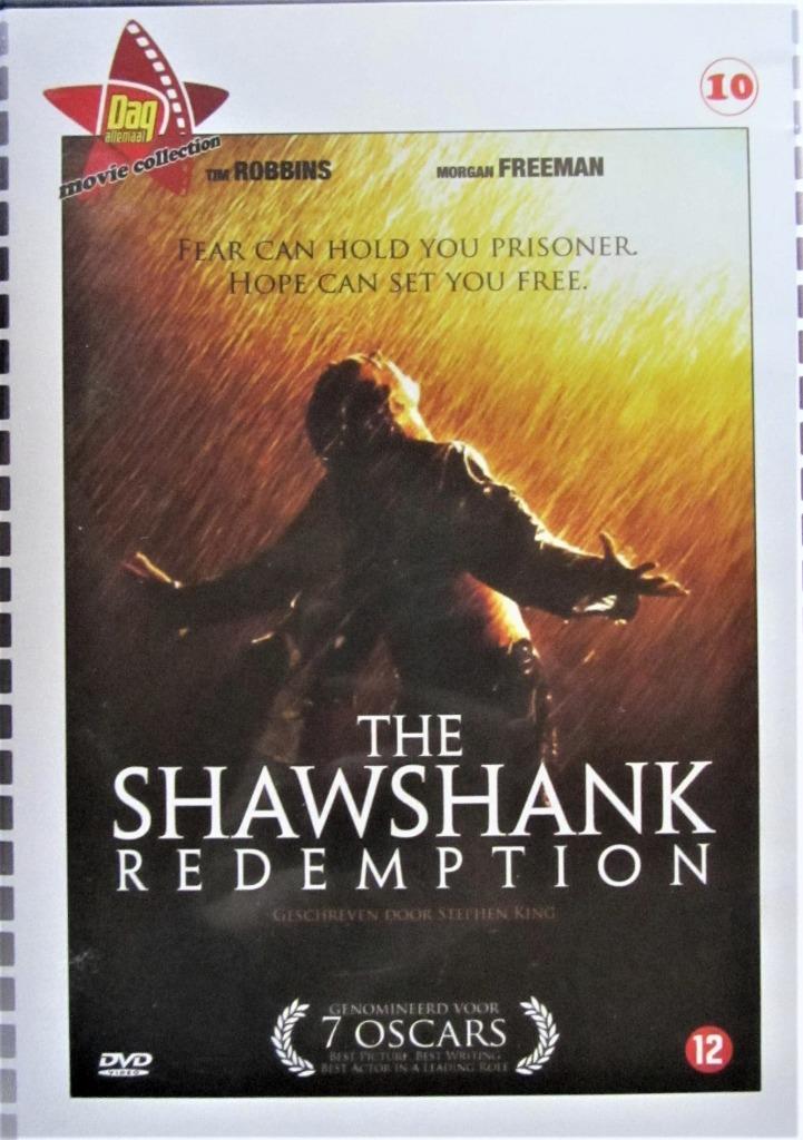 DVD THRILLER- THE SHAWSHANK REDEMPTION (MORGAN FREEMAN), Cd's en Dvd's, Dvd's | Actie, Zo goed als nieuw, Actiethriller, Alle leeftijden