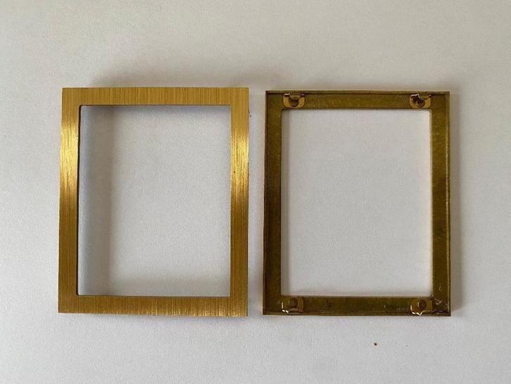 Knutsel materiaal / fotokadertjes - koperen L profiel 63x53, Hobby en Vrije tijd, Knutselen, Nieuw, Materiaal, Ophalen of Verzenden