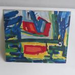 Gerrit Benner Olie op doek op board Fries Landschap 1957-59, Antiek en Kunst, Ophalen