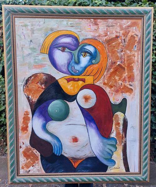 Groot Schilderij Op Doek: Is Er Nog Hoop 1998 Johan Karel, Antiek en Kunst, Kunst | Schilderijen | Modern, Ophalen