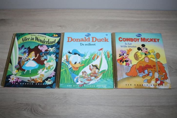 3x Disney's Gouden boekjes , Alice , Donald ,Mickey 2014, Verzamelen, Disney, Gebruikt, Overige typen, Overige figuren, Ophalen of Verzenden