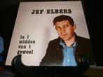 Jef Elbers – In 't Midden Van 't Gewoel LP folk protestsongs, Cd's en Dvd's, Ophalen of Verzenden, Gebruikt, 12 inch, Overige genres