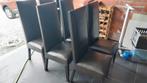 bois massif et cuir, Huis en Inrichting, Stoelen, Ophalen, Gebruikt, Hout