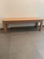 Licht eiken tafel + zitbank + TV-meubel, Huis en Inrichting, Complete eetkamers, Ophalen, Gebruikt