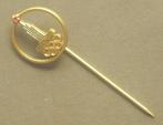 Épinglette délégation italienne JO d'été 1980 à Moscou URSS, Verzenden, Zo goed als nieuw, Sport, Speldje of Pin
