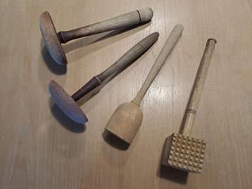 Outils de cuisine vintage en bois, Enlèvement ou Envoi