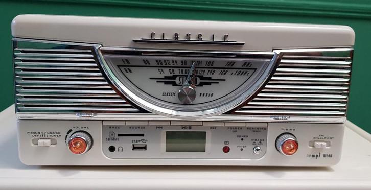 Klassieke Phono Platenspeler + radio (lees beschrijving), Audio, Tv en Foto, Platenspelers, Gebruikt, Verzenden