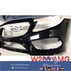 W205 AMG Voorbumper zwart Mercedes C Klasse 2014-2019 origin, Gebruikt, Voor, Mercedes-Benz, Ophalen of Verzenden