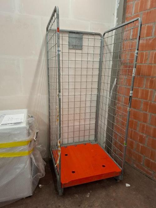 9 x rolcontainer / magazijnkar - 80 x 80 x 190 cm, Doe-het-zelf en Bouw, Transportwagens, Gebruikt, Overige typen, 100 liter of meer