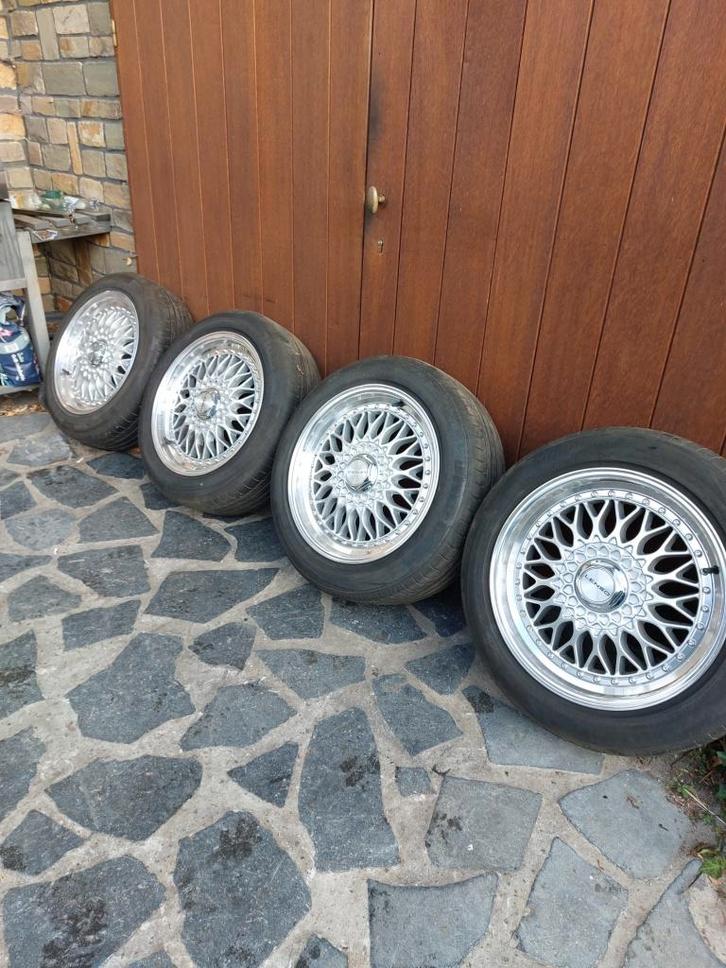 zgan lenso bsx velgen met banden 4x100, Auto-onderdelen, Banden en Velgen, Banden en Velgen, Zomerbanden, 17 inch, 205 mm, Personenwagen