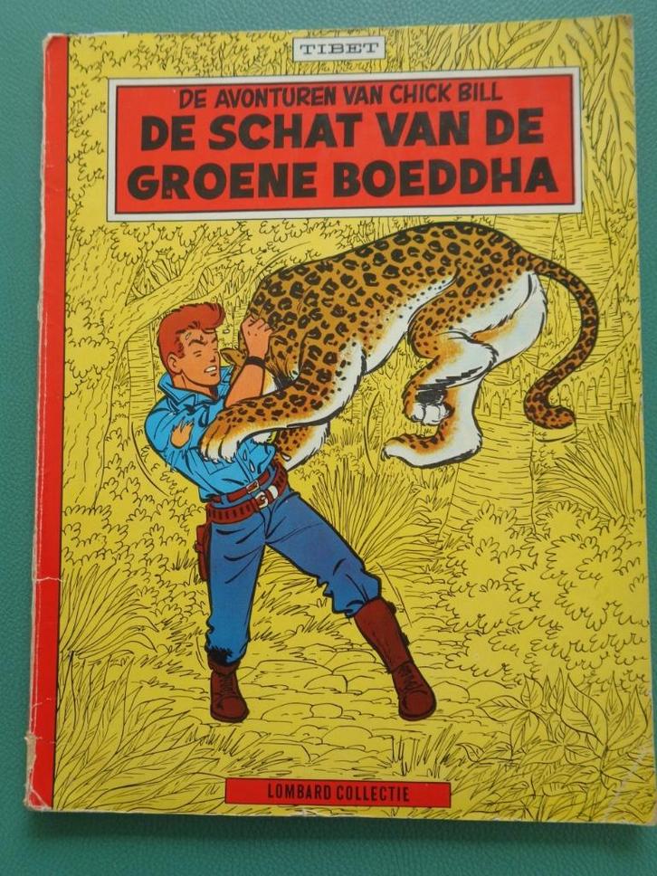 Chick Bill - De Schat van de Groene Boeddha - 1e druk 1962, Boeken, Stripverhalen, Ophalen of Verzenden