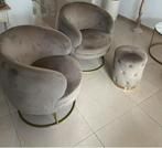 2 zeteltjes en poef, Huis en Inrichting, Ophalen, Zo goed als nieuw