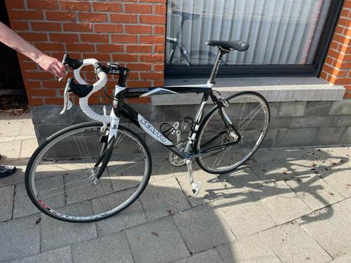 Racefiets scato zwart en wit, Fietsen en Brommers, Fietsen | Racefietsen, Zo goed als nieuw, Ophalen