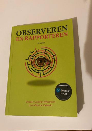 Observeren en rapporteren - toegepaste psychologie PXL beschikbaar voor biedingen