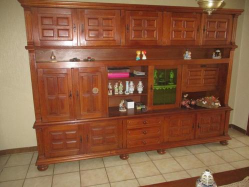 Grote wandkast , zestiger jaren, Huis en Inrichting, Kasten | Wandmeubels, Gebruikt, 250 tot 300 cm, 50 tot 75 cm, Met lade(s)