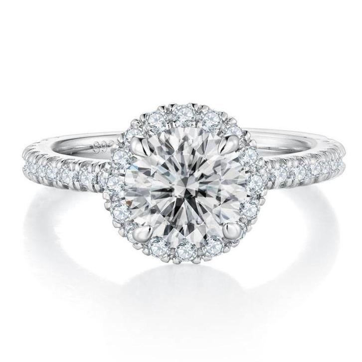 Nieuwe ring, 2 karaat, Handtassen en Accessoires, Ringen, Nieuw, Dame, 17 tot 18, Wit, Met edelsteen, Ophalen of Verzenden