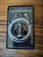 Chargeur de voiture (rapide) Lisen, câble C à C de 3,3 pieds, Enlèvement ou Envoi, Neuf