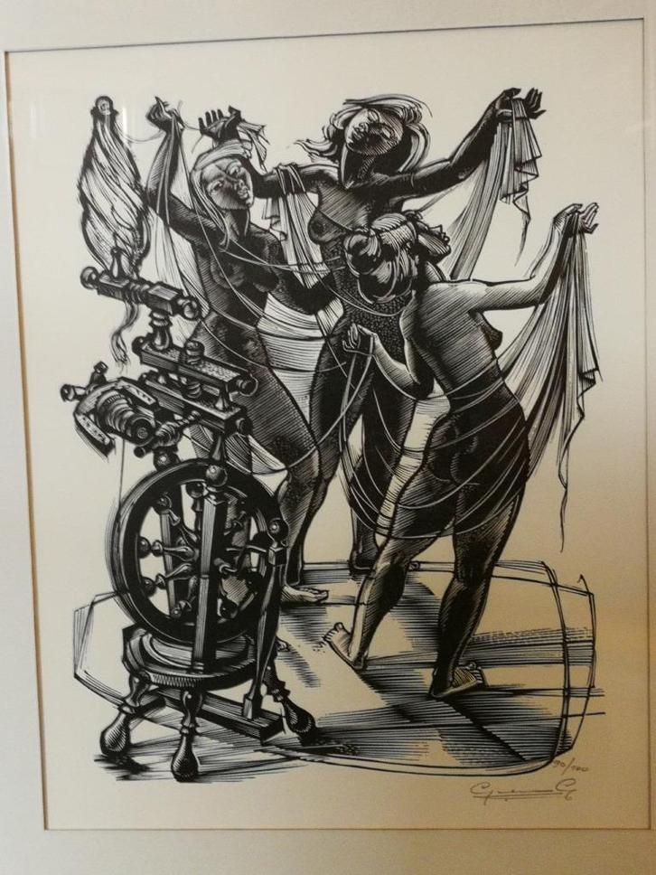Gravure van Gerard Gaudaen, Antiek en Kunst, Kunst | Etsen en Gravures, Ophalen