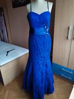 Avondkledij - feestkledij, Blauw, Maat 42/44 (L), Cocktailjurk, Ophalen of Verzenden