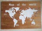 Carte du monde sur panneau de bois, Enlèvement ou Envoi, Neuf